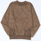 Mock Neck Dropped Shoulder Sweatshirt