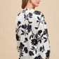Annie Wear Frill Printed Balloon Sleeve Blouse