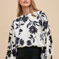 Annie Wear Frill Printed Balloon Sleeve Blouse