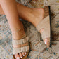 WeeBoo Walk with Me Buckled Soft Footbed Sandals in Taupe
