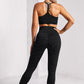 Star Print Sports Bra and Leggings Set