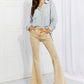 Color Theory Flip Side Fray Hem Bell Bottom Jeans in Yellow