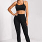 Star Print Sports Bra and Leggings Set