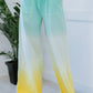 Zenana Hello Summer Full Size Run Ombre Wide Leg Sweat Pants