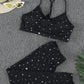 Star Print Sports Bra and Leggings Set