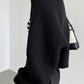Touka Knitted Shrug Scarf - Black