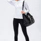 Zip Up Mock Neck Athletic Top