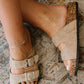 WeeBoo Walk with Me Buckled Soft Footbed Sandals in Taupe