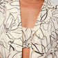 Gilli Abstract Print Lapel Collar Cropped Shirt