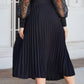 Pleated Midi Skirt