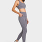High Waist Ankle-Length Yoga Leggings with Pockets