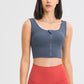 Zipper Front Sport Tank Top