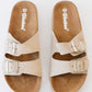WeeBoo Walk with Me Buckled Soft Footbed Sandals in Taupe