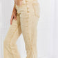 Color Theory Flip Side Fray Hem Bell Bottom Jeans in Yellow