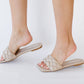 Weeboo Cakewalk Woven Square Toe Slides