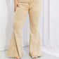Color Theory Flip Side Fray Hem Bell Bottom Jeans in Yellow