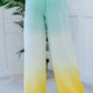 Zenana Hello Summer Full Size Run Ombre Wide Leg Sweat Pants